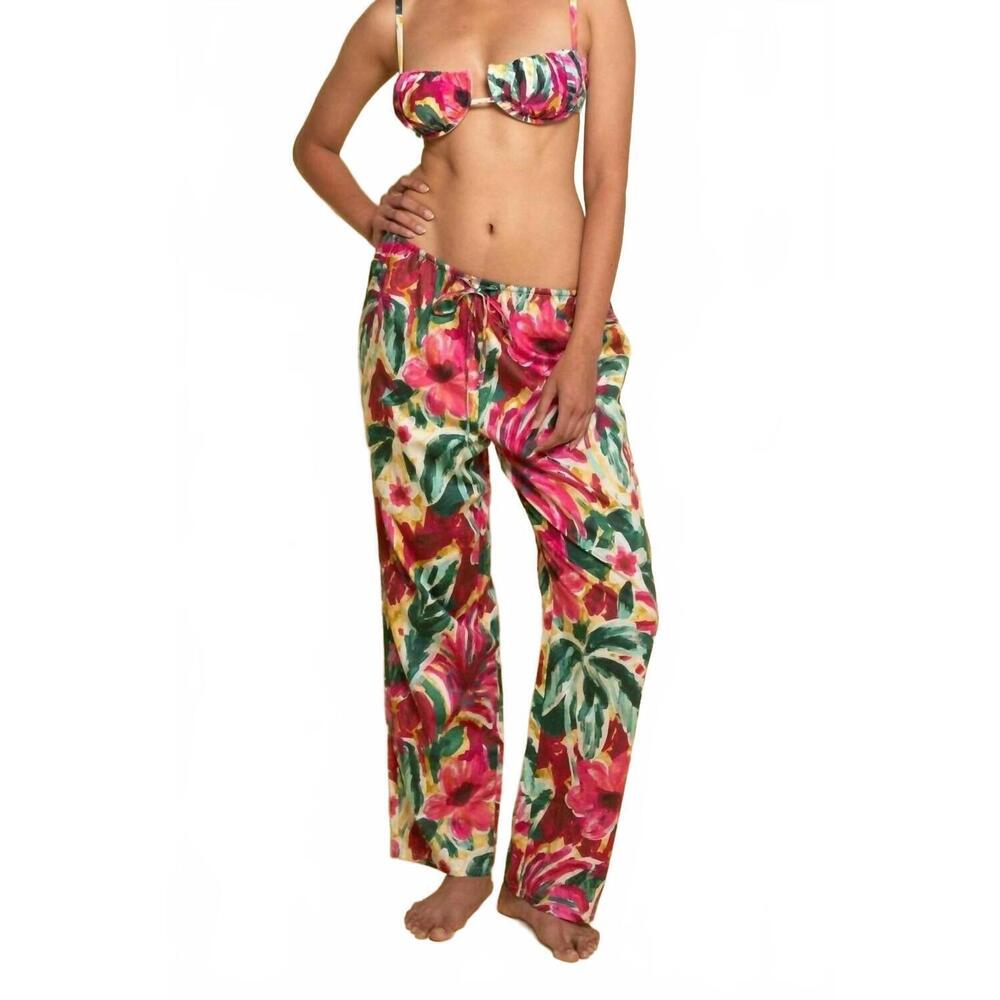 NEW MONTCE wide-leg drawstring pant in isla floral